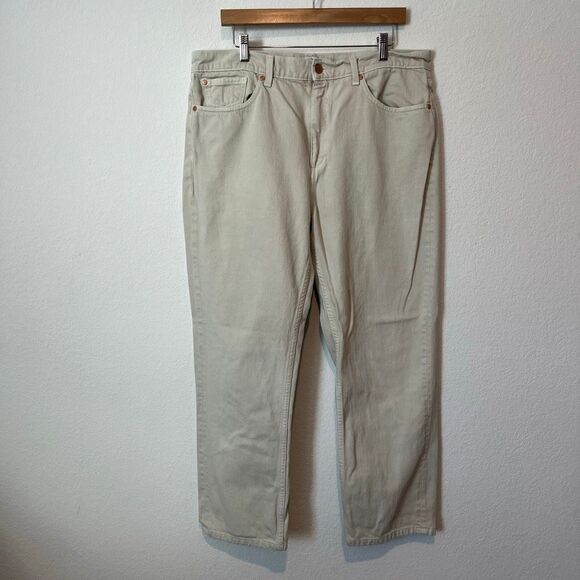 Esby Apparel Beige Harris 5-Pocket Casual Cotton Chino Pants Men's Size 32 - Picture 1 of 6